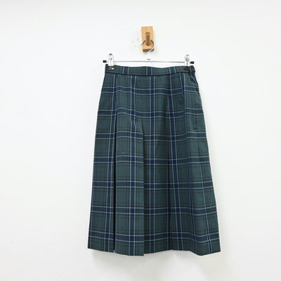 【中古】長崎県 日野中学校 女子制服 4点（シャツ・ニットベスト・スカート）sf012049