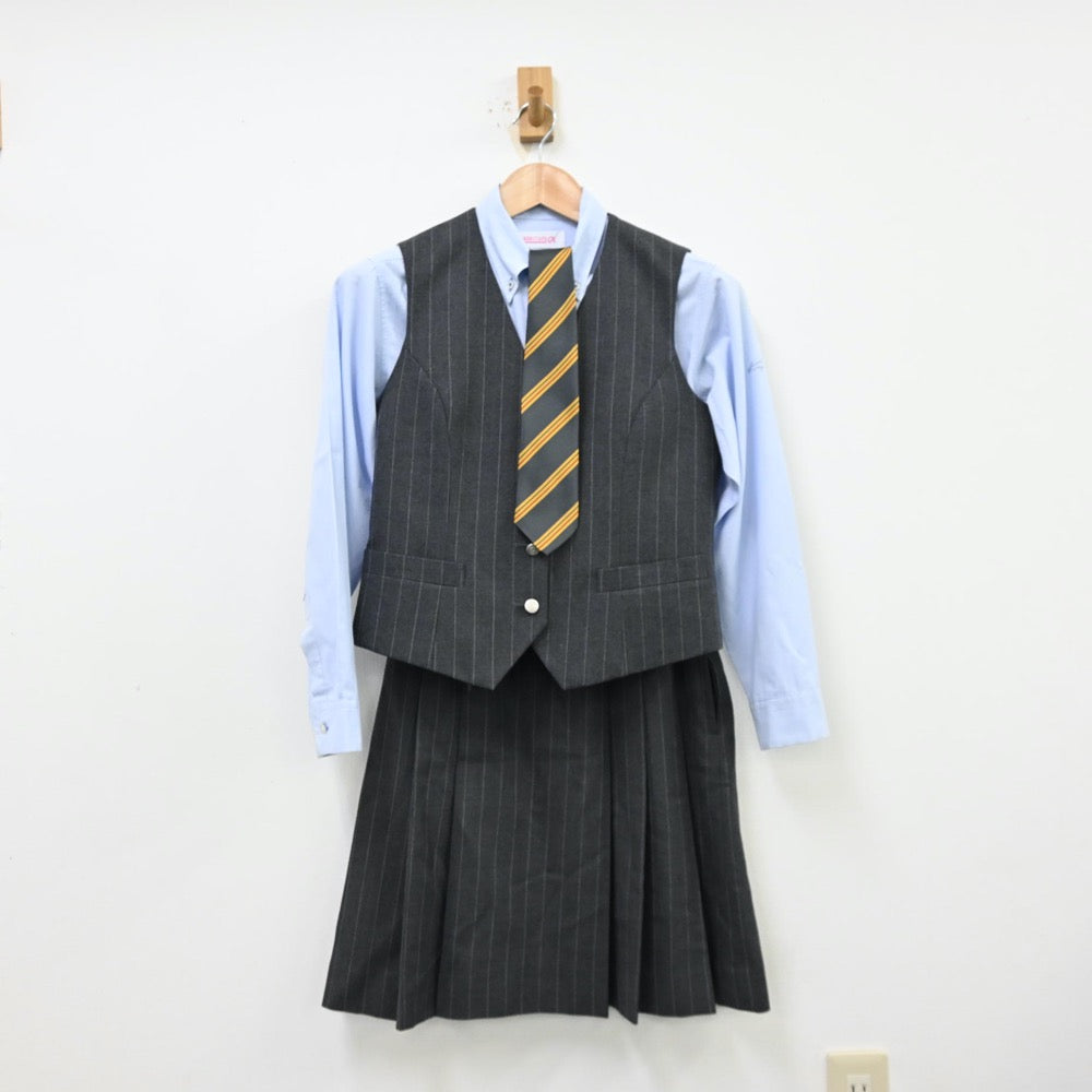 中古制服】東京都 錦城高等学校 女子制服 6点（ブレザー・シャツ・ニット・ベスト・スカート）sf012050【リサイクル学生服】 | 中古制服 通販パレイド