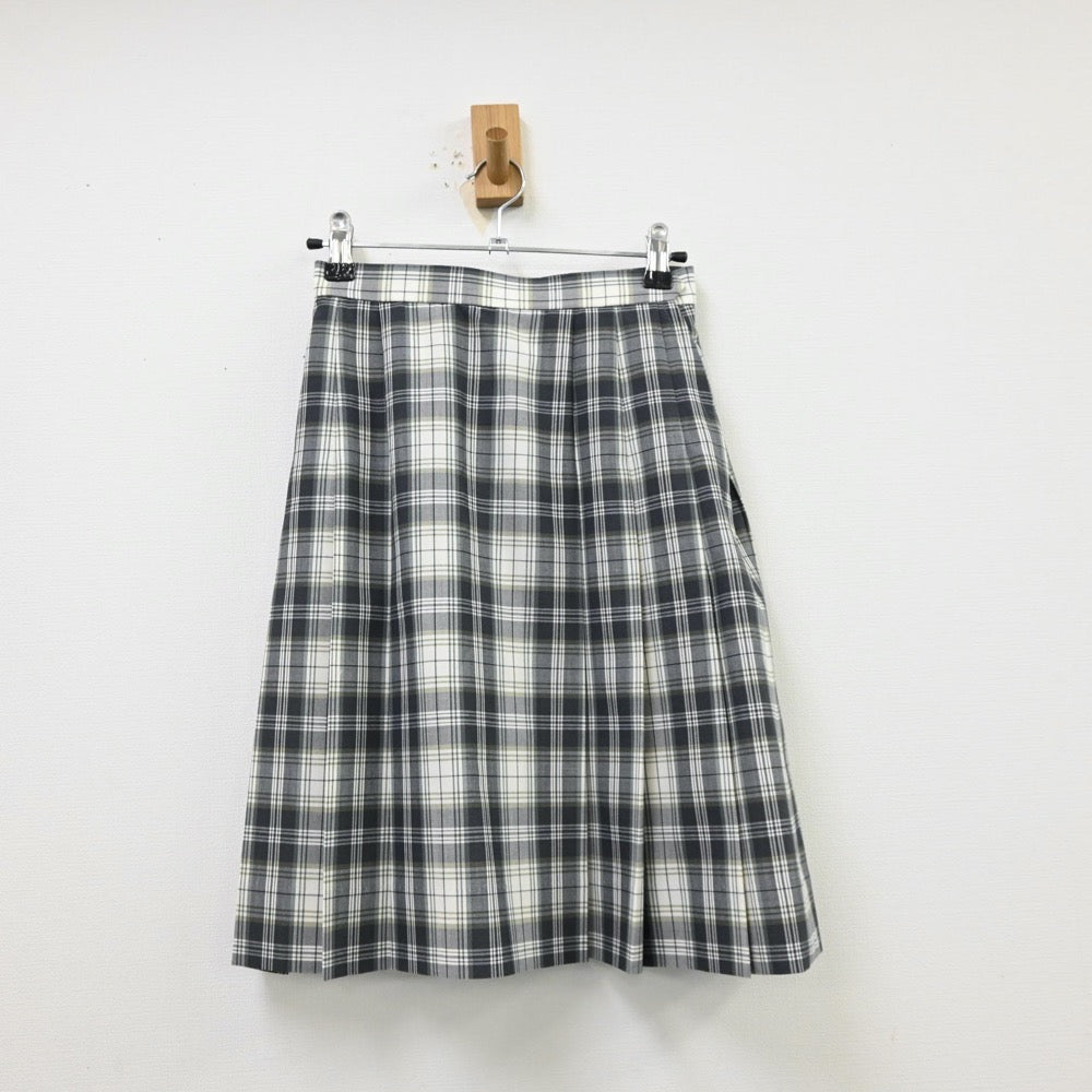 【中古】東京都 錦城高等学校 女子制服 3点（シャツ・ニットベスト・スカート）sf012051