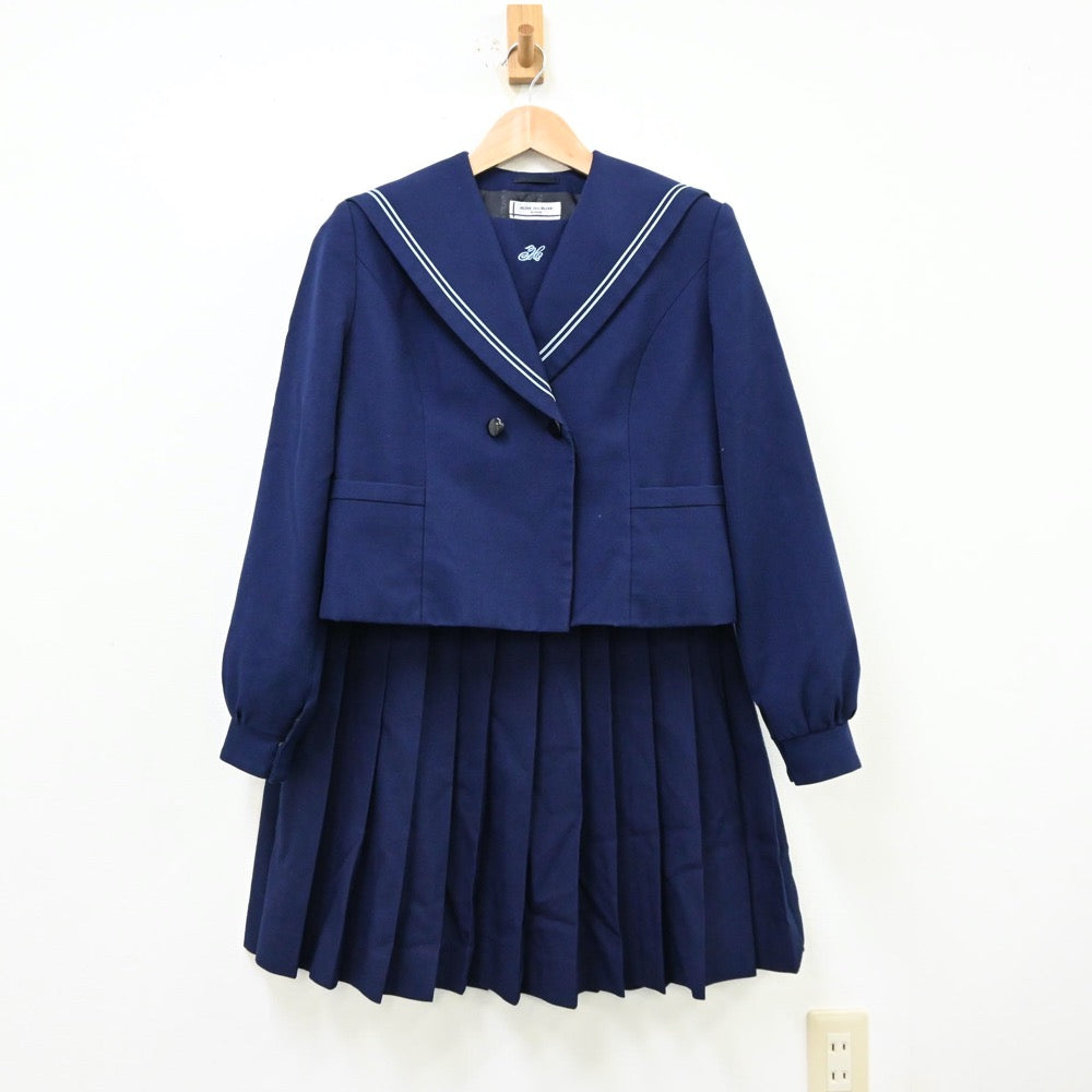 【中古】青森県 東中学校 女子制服 2点（セーラー服・スカート）sf012055