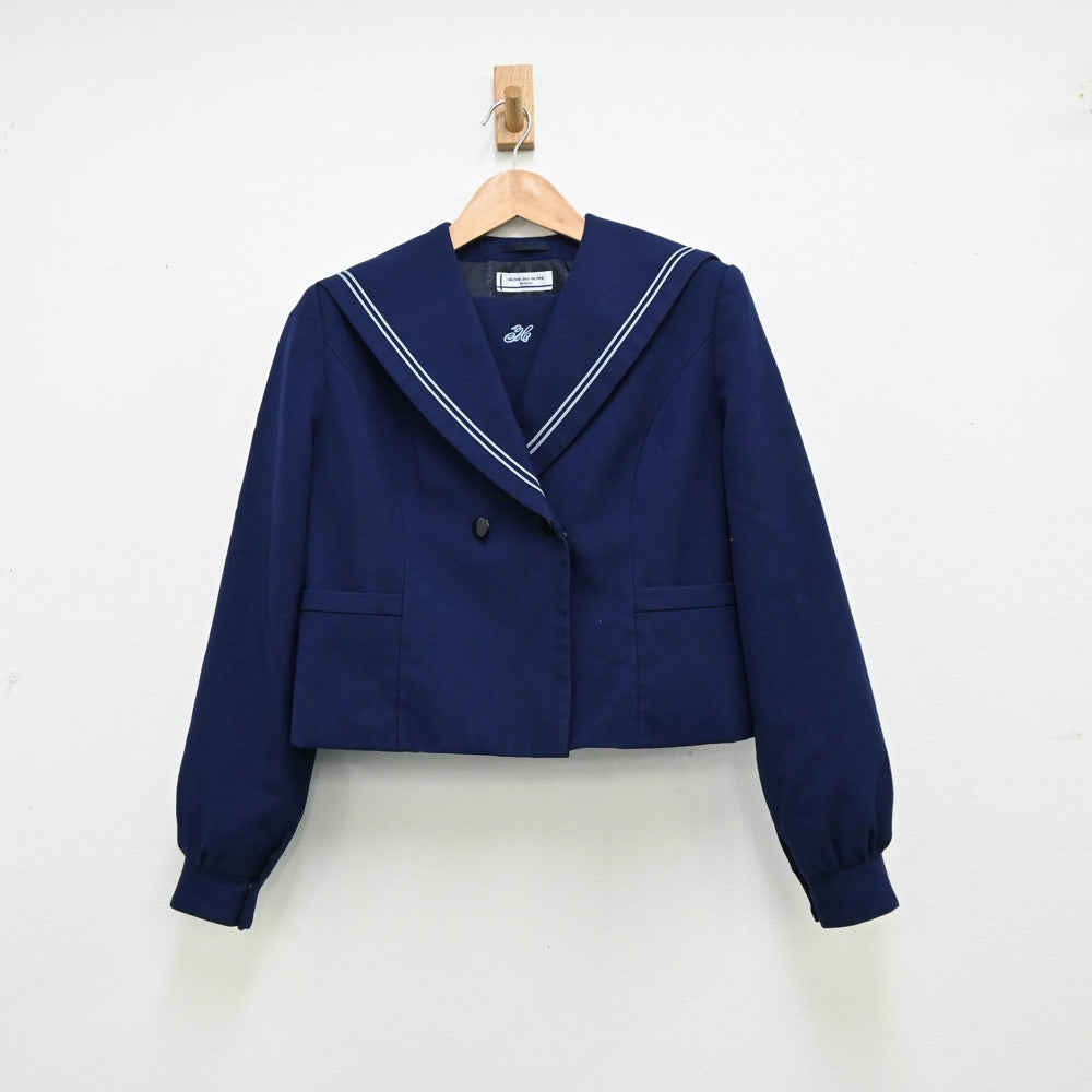 【中古】青森県 東中学校 女子制服 2点（セーラー服・スカート）sf012055