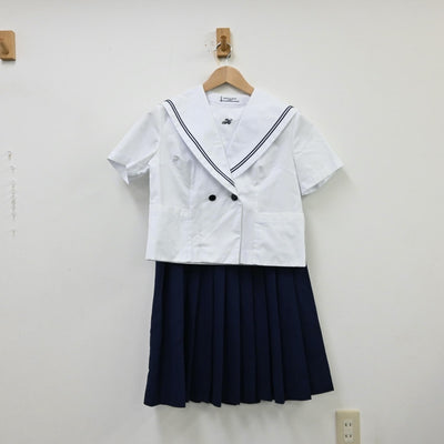 【中古】青森県 東中学校 女子制服 3点（セーラー服・スカート）sf012056