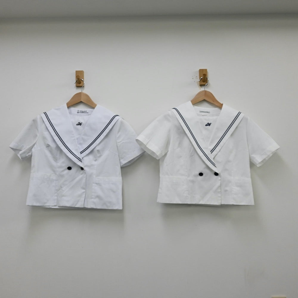 【中古】青森県 東中学校 女子制服 3点（セーラー服・スカート）sf012056