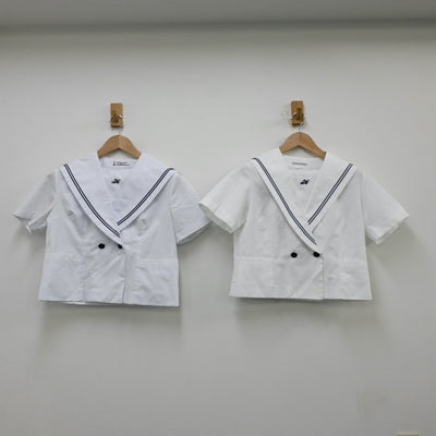 【中古】青森県 東中学校 女子制服 3点（セーラー服・スカート）sf012056