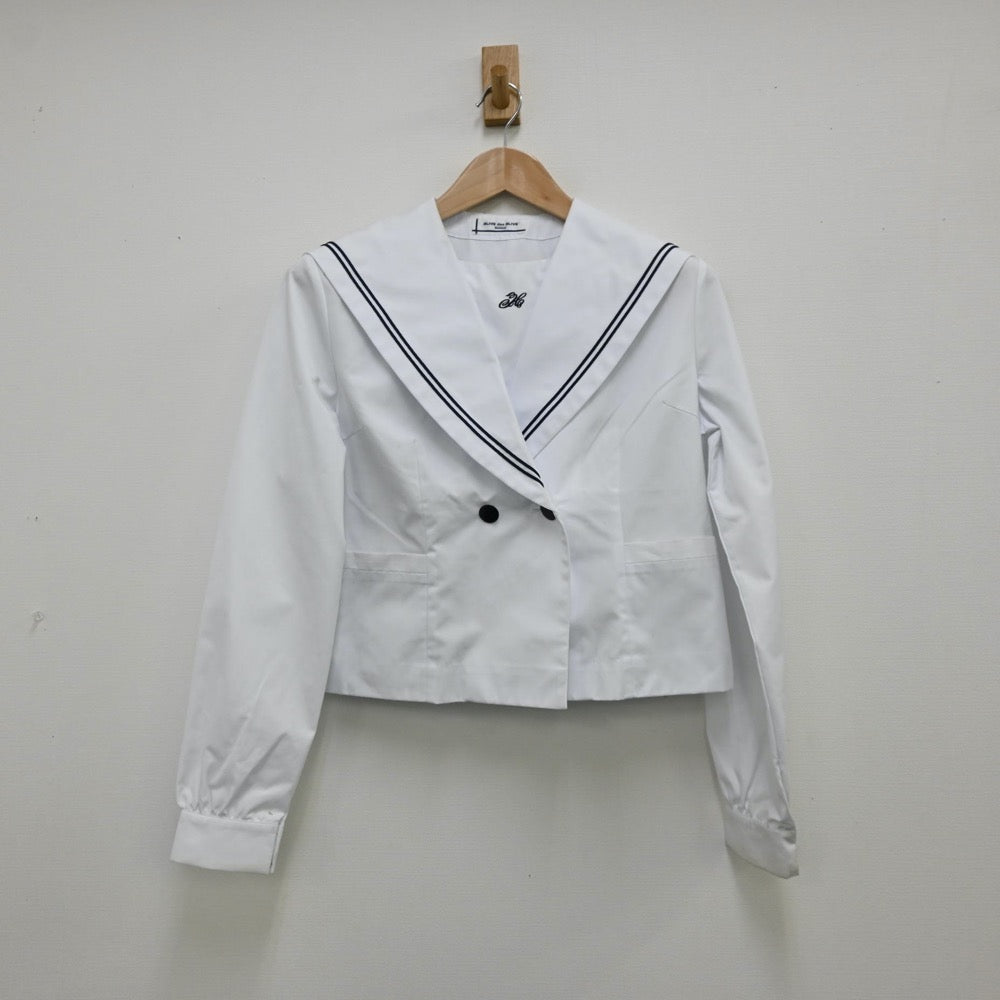 【中古】青森県 東中学校 女子制服 2点（セーラー服・スカート）sf012058