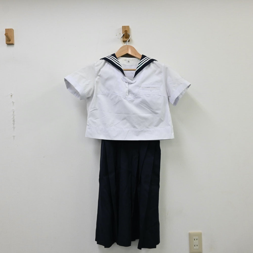 【中古】東京都 共立女子中学校 女子制服 3点（セーラー服・スカート）sf012060