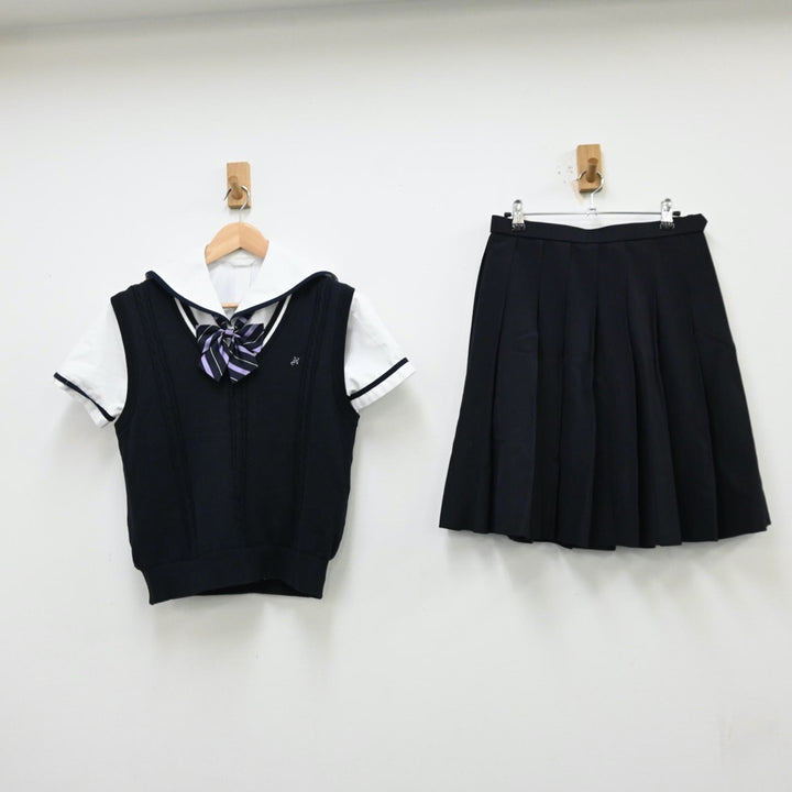 【中古制服】岐阜県 多治見西高等学校 女子制服 4点（セーラー服・ニットベスト・スカート）sf012064【リサイクル学生服】 | 中古制服通販パレイド