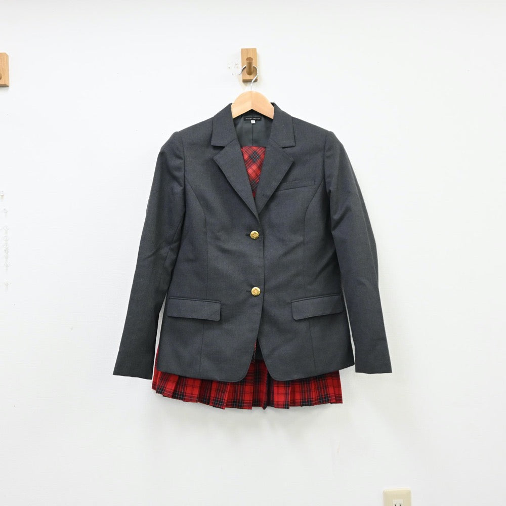 【中古】東京都 北海道芸術高等学校 池袋キャンパス 女子制服 3点（ブレザー・スカート）sf012065