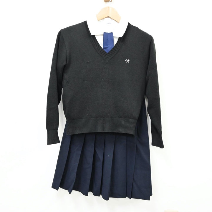 【中古制服】東京都 白_高等学校 女子制服 5点（ブレザー・シャツ・ニット・スカート）sf012072【リサイクル学生服】 | 中古制服通販パレイド