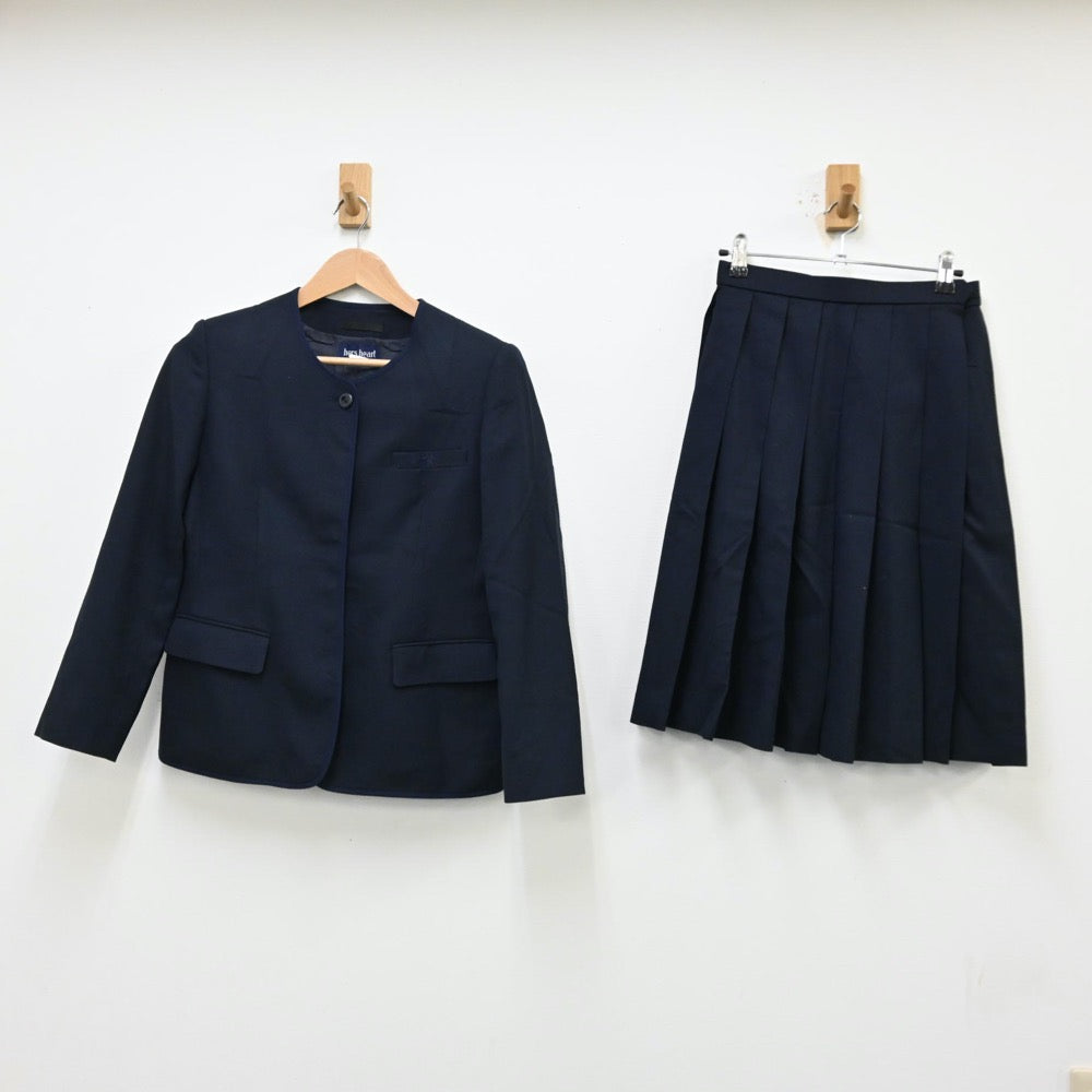 【中古】東京都 白_高等学校 女子制服 5点（ブレザー・シャツ・ニット・スカート）sf012072