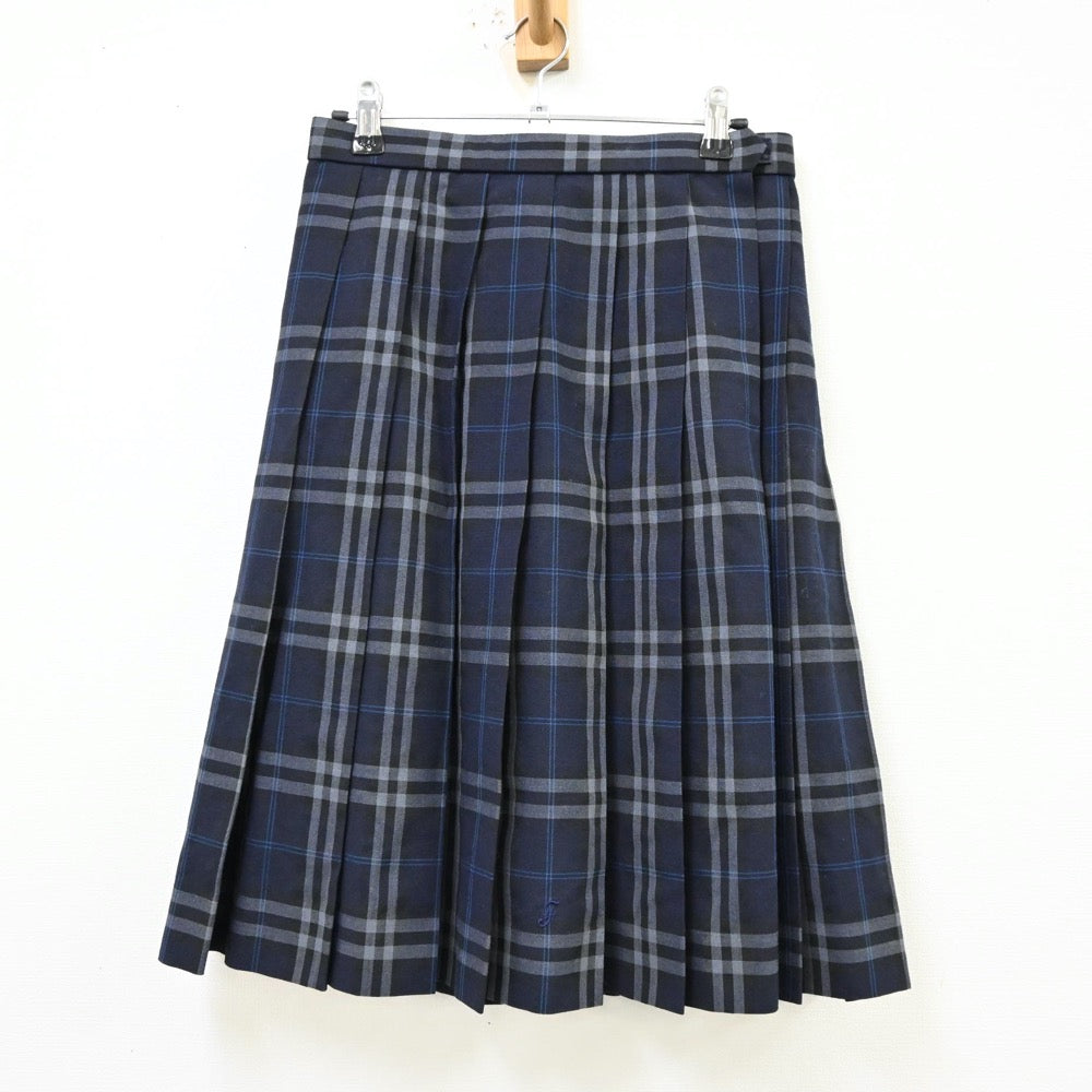 【中古】鹿児島県 吹上高等学校 女子制服 5点（シャツ・ニットベスト・スカート）sf012073