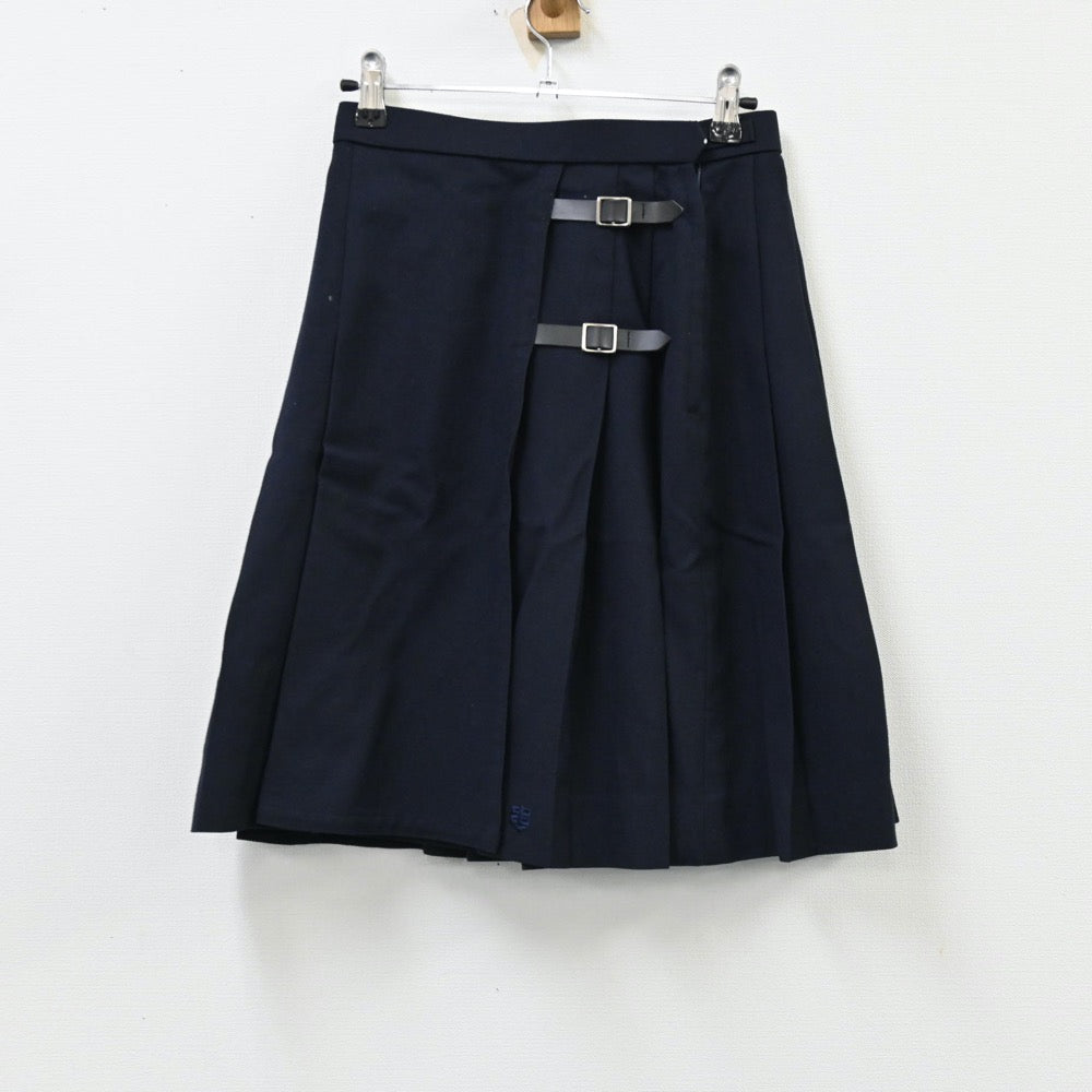 【中古】大阪府 追手門学院高等学校 女子制服 5点（ブレザー・シャツ・ニット・スカート）sf012084