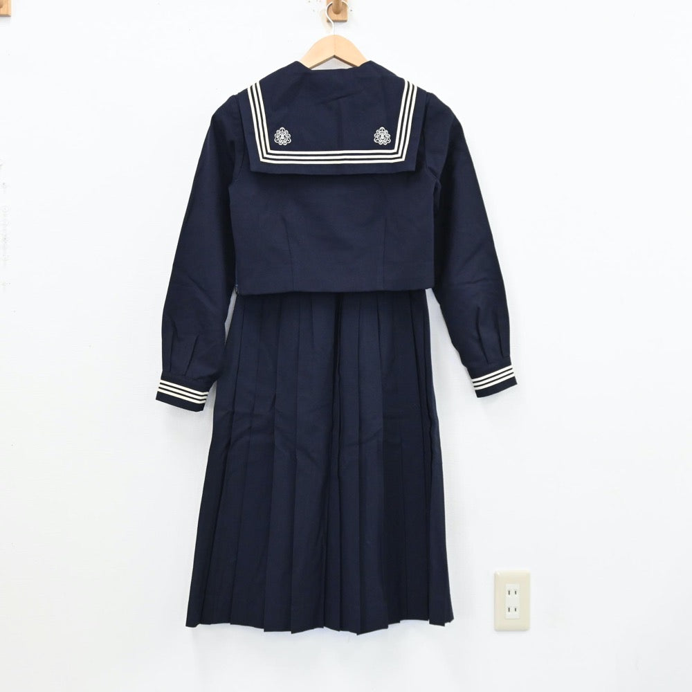 【中古】埼玉県 松山女子高等学校 女子制服 3点（セーラー服・スカート）sf012104