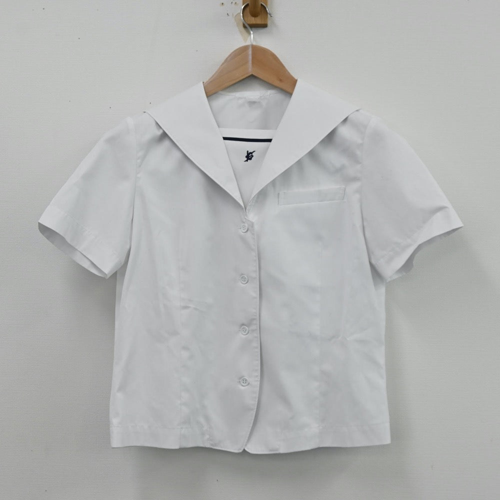 【中古】福岡県 福岡魁誠高等学校 女子制服 2点（セーラー服・ニットベスト）sf012109