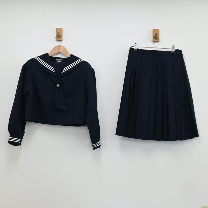 中古制服】東京都 泉南中学校 女子制服 2点（セーラー服・スカート）sf012113【リサイクル学生服】 | 中古制服通販パレイド