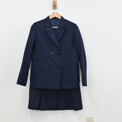 【中古】神奈川県 中田中学校 女子制服 2点（ブレザー・スカート）sf012114