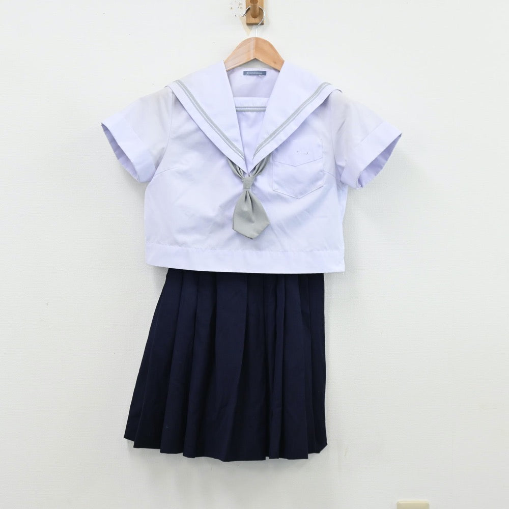 【中古】大阪府 四天王寺中学校 女子制服 4点（セーラー服・スカート）sf012132