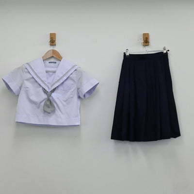 【中古】大阪府 四天王寺中学校 女子制服 4点（セーラー服・スカート）sf012132