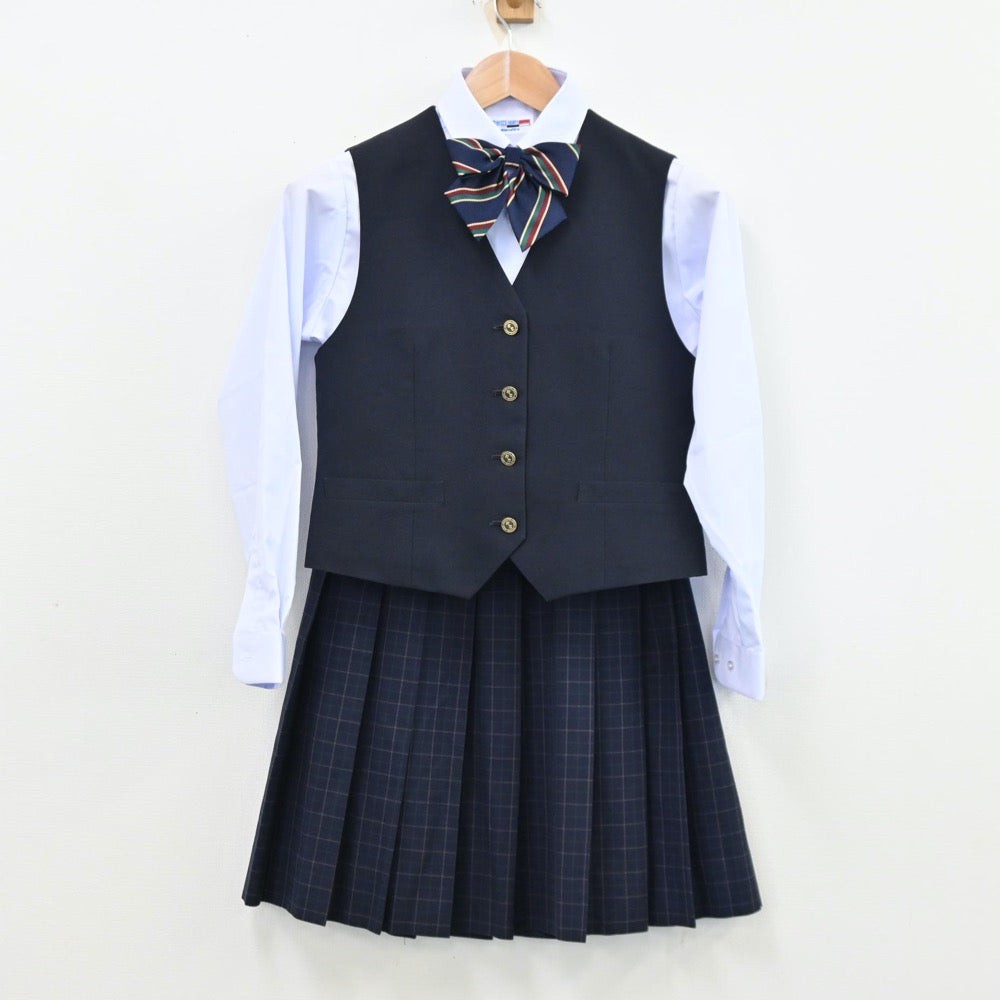 中古制服】埼玉県 川越総合高等学校 女子制服 8点（ブレザー・シャツ・ベスト・スカート）sf012133【リサイクル学生服】 | 中古制服通販パレイド