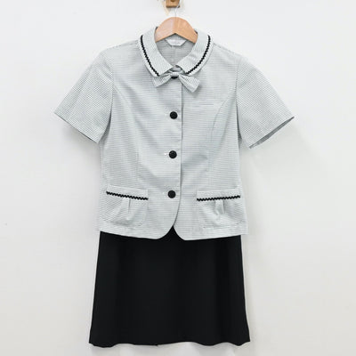 【中古】会社制服 事務服 5点 sf012136