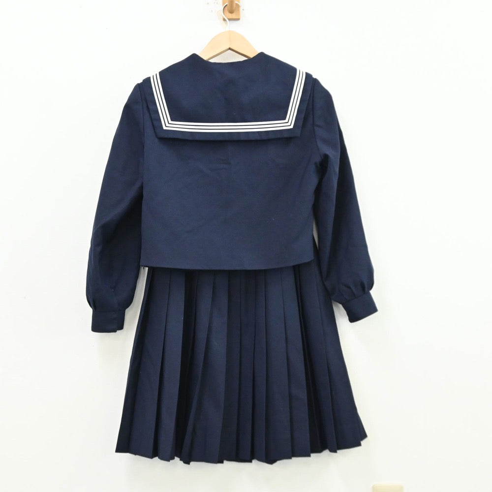 【中古】岐阜県 不破中学校 女子制服 2点（セーラー服・スカート）sf012138