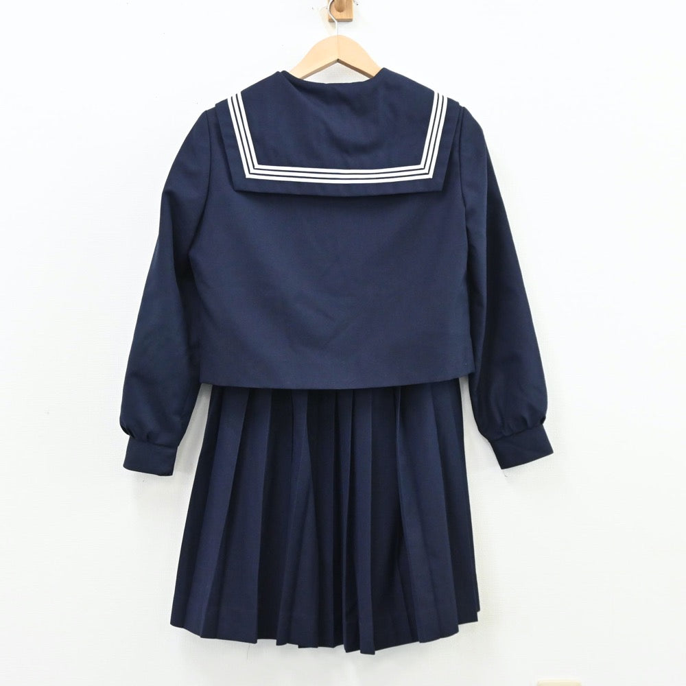 【中古】岐阜県 不破中学校 女子制服 2点（セーラー服・スカート）sf012139