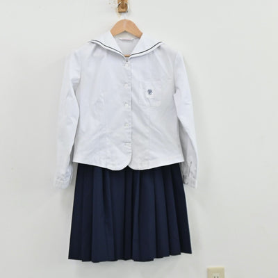 【中古】東京都 清新第一中学校 女子制服 4点（セーラー服・スカート）sf012149