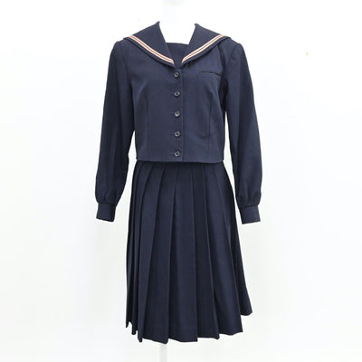 【中古】岡山県 岡山南高等学校 女子制服 3点（ブレザー・セーラー服・スカート）sf012156