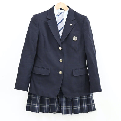 【中古】千葉県 二松學舍大学附属柏高等学校 女子制服 6点（ブレザー・シャツ・スカート）sf012163