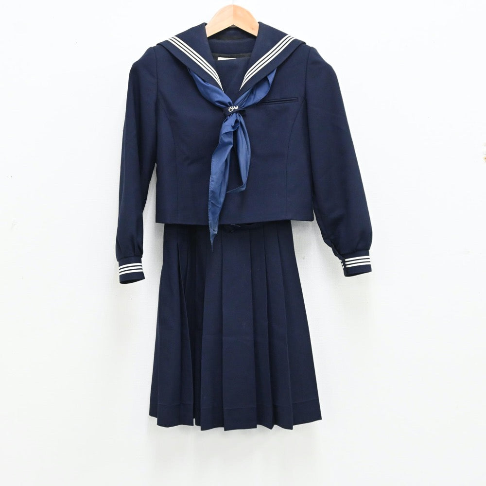 【中古】東京都 板橋第二中学校 女子制服 4点（セーラー服・ジャンパースカート）sf012174