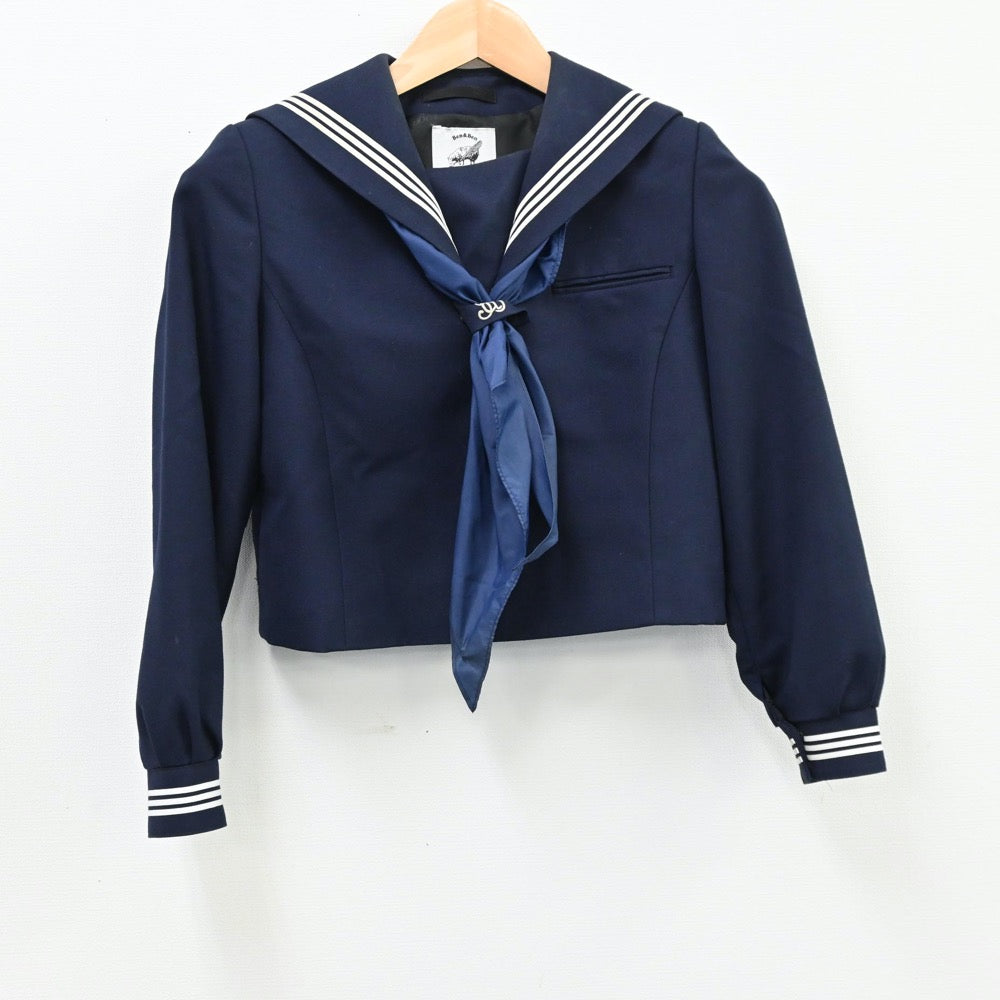 【中古】東京都 板橋第二中学校 女子制服 4点（セーラー服・ジャンパースカート）sf012174