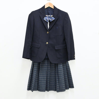 【中古】神奈川県 田浦中学校 女子制服 4点（ブレザー・スカート・スカート）sf012186