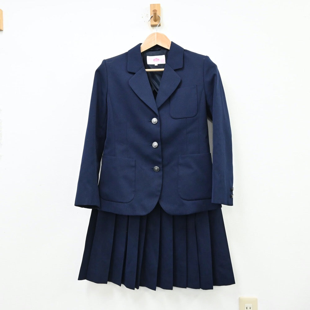 【中古】青森県 南中学校 女子制服 2点（ブレザー・スカート）sf012192