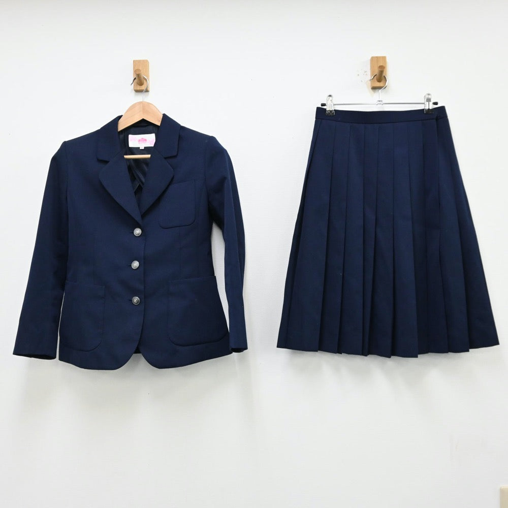 【中古】青森県 南中学校 女子制服 2点（ブレザー・スカート）sf012192