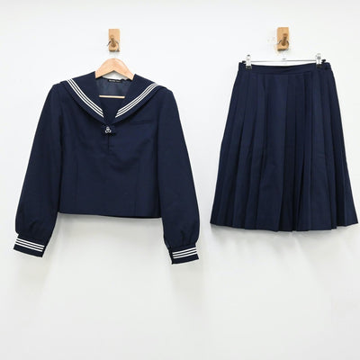 【中古】埼玉県 南中学校 女子制服 2点（セーラー服・スカート）sf012194