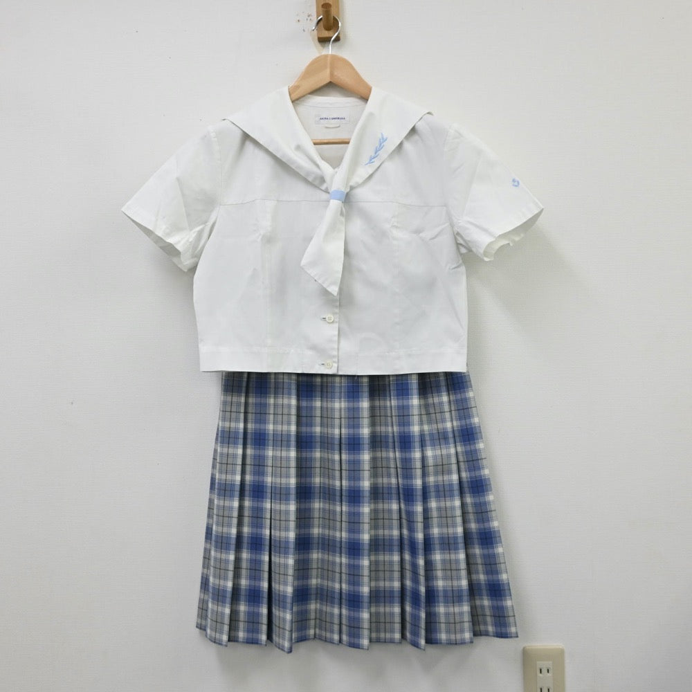 【中古】愛知県 名城大学附属高等学校 女子制服 2点（シャツ・スカート）sf012198