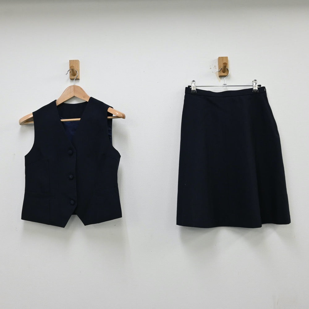 【中古】埼玉県 浦和第一女子高等学校 女子制服 2点（ベスト・スカート）sf012203