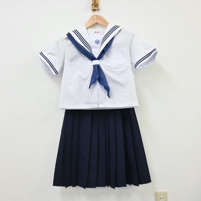 【中古】千葉県 東国分中学校 女子制服 3点（セーラー服・スカート）sf012204