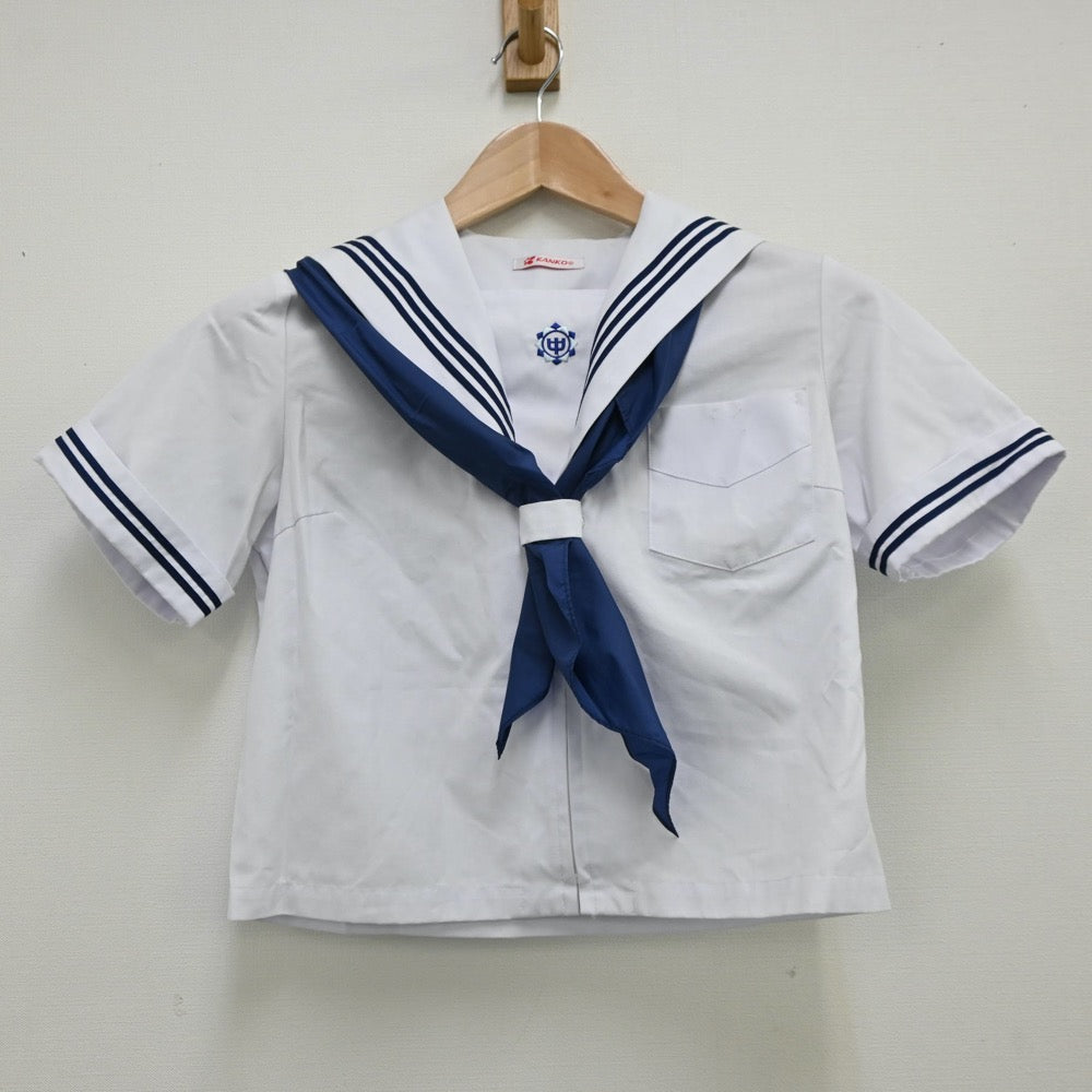 【中古】千葉県 東国分中学校 女子制服 3点（セーラー服・スカート）sf012204