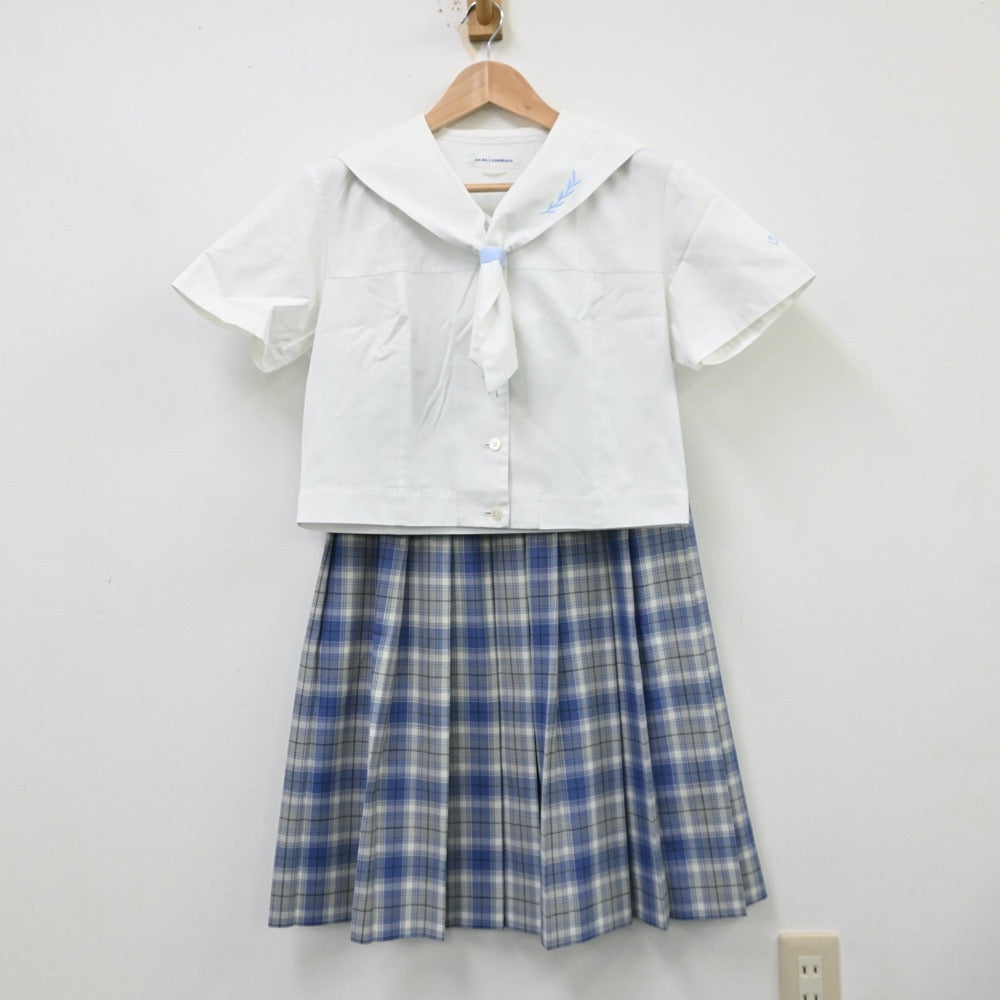 【中古】愛知県 名城大学附属高等学校 女子制服 2点（セーラー服・スカート）sf012217