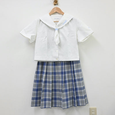 【中古】愛知県 名城大学附属高等学校 女子制服 2点（セーラー服・スカート）sf012217