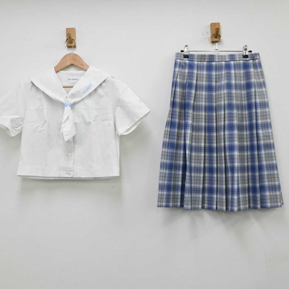 【中古】愛知県 名城大学附属高等学校 女子制服 2点（セーラー服・スカート）sf012217