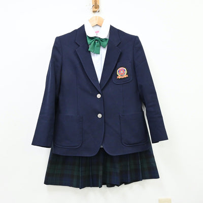 【中古】北海道 標津高等学校 女子制服 5点（ブレザー・シャツ・ベスト・スカート）sf012220