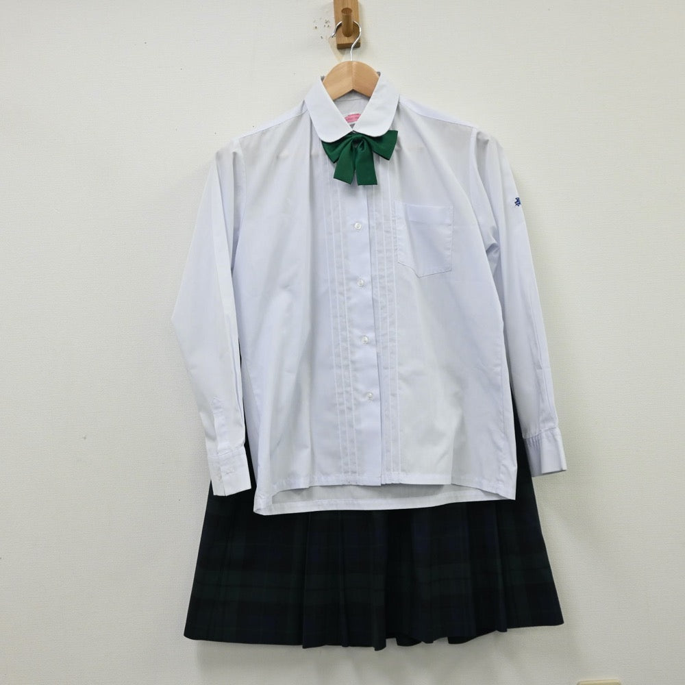 【中古】北海道 標津高等学校 女子制服 5点（ブレザー・シャツ・ベスト・スカート）sf012220