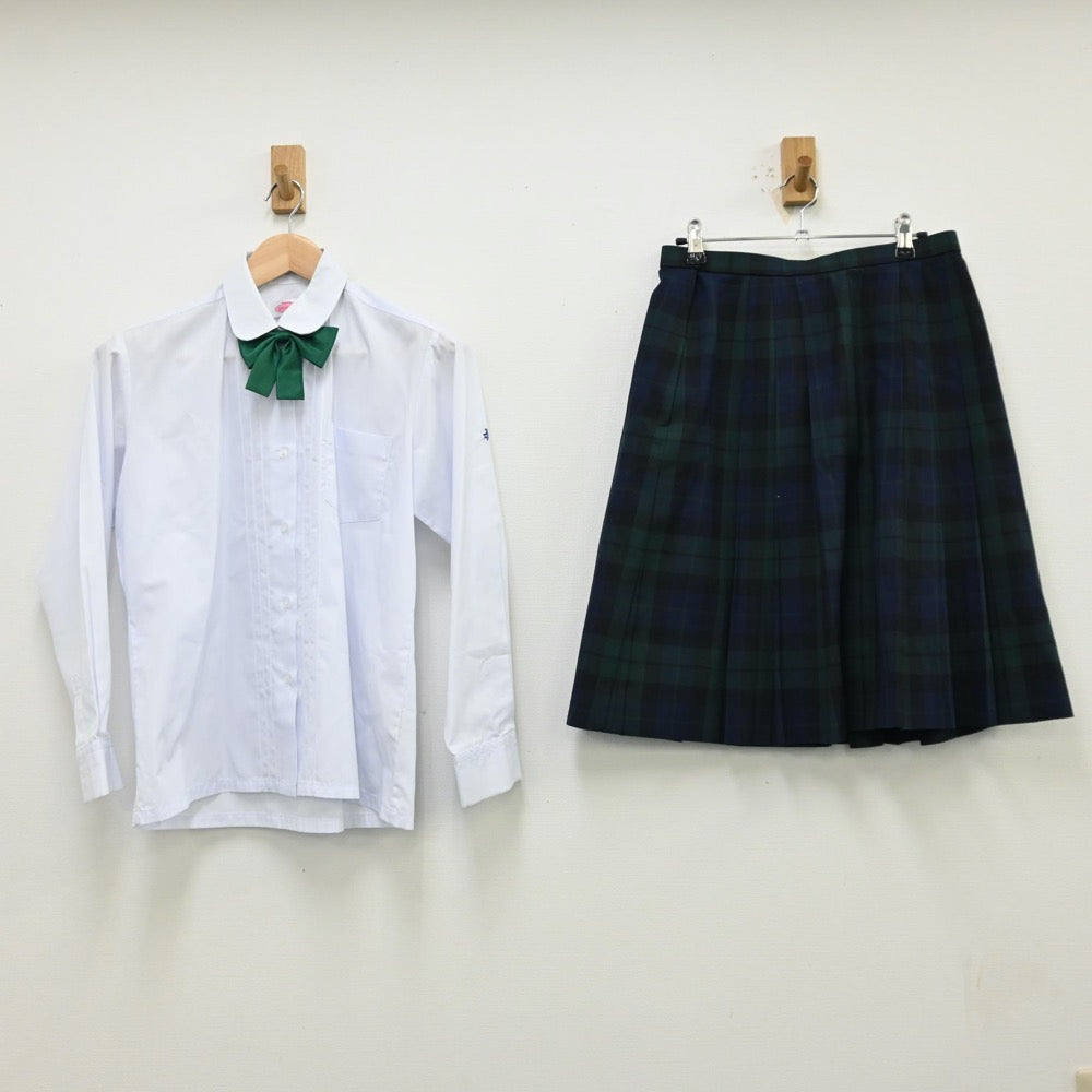 【中古】北海道 標津高等学校 女子制服 5点（ブレザー・シャツ・ベスト・スカート）sf012220