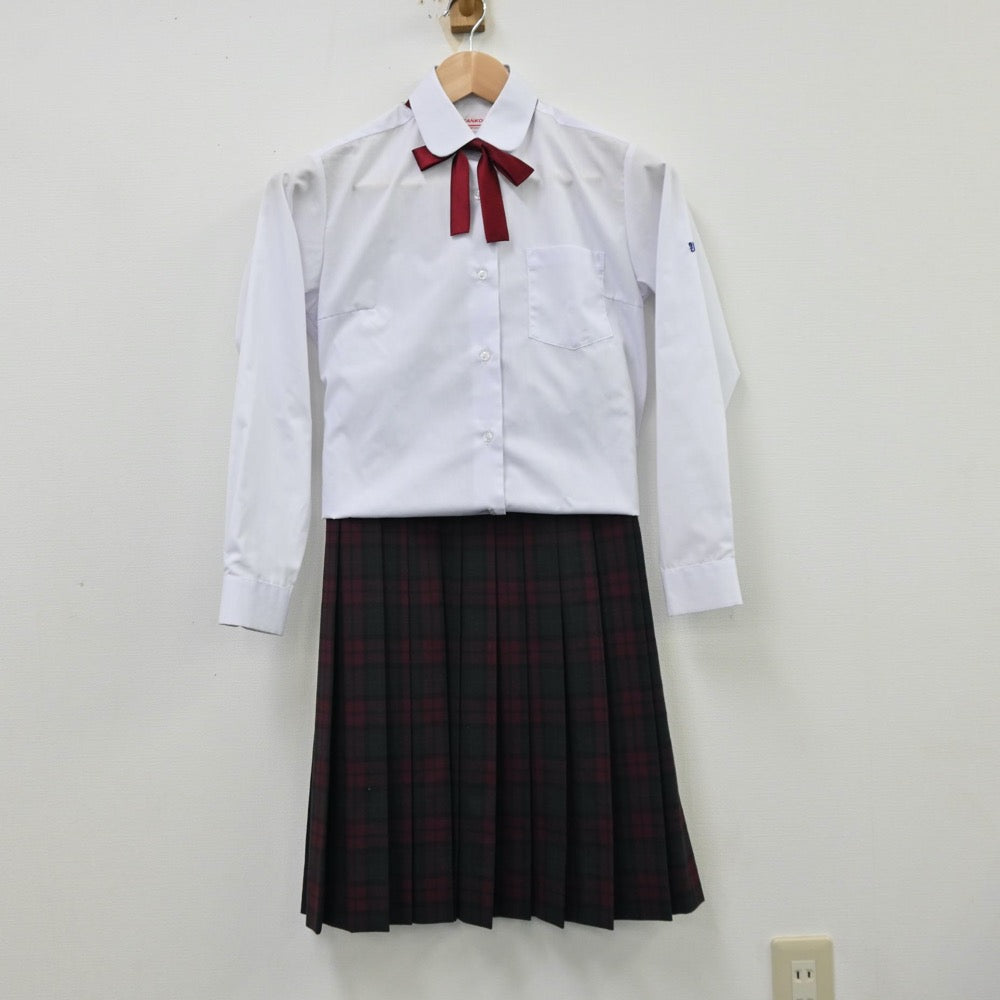 【中古】埼玉県 東中学校 女子制服 5点（ブレザー・シャツ・ベスト・スカート）sf012224