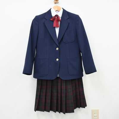 【中古】埼玉県 東中学校 女子制服 4点（ブレザー・シャツ・スカート）sf012225