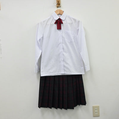 【中古】埼玉県 東中学校 女子制服 4点（ブレザー・シャツ・スカート）sf012225