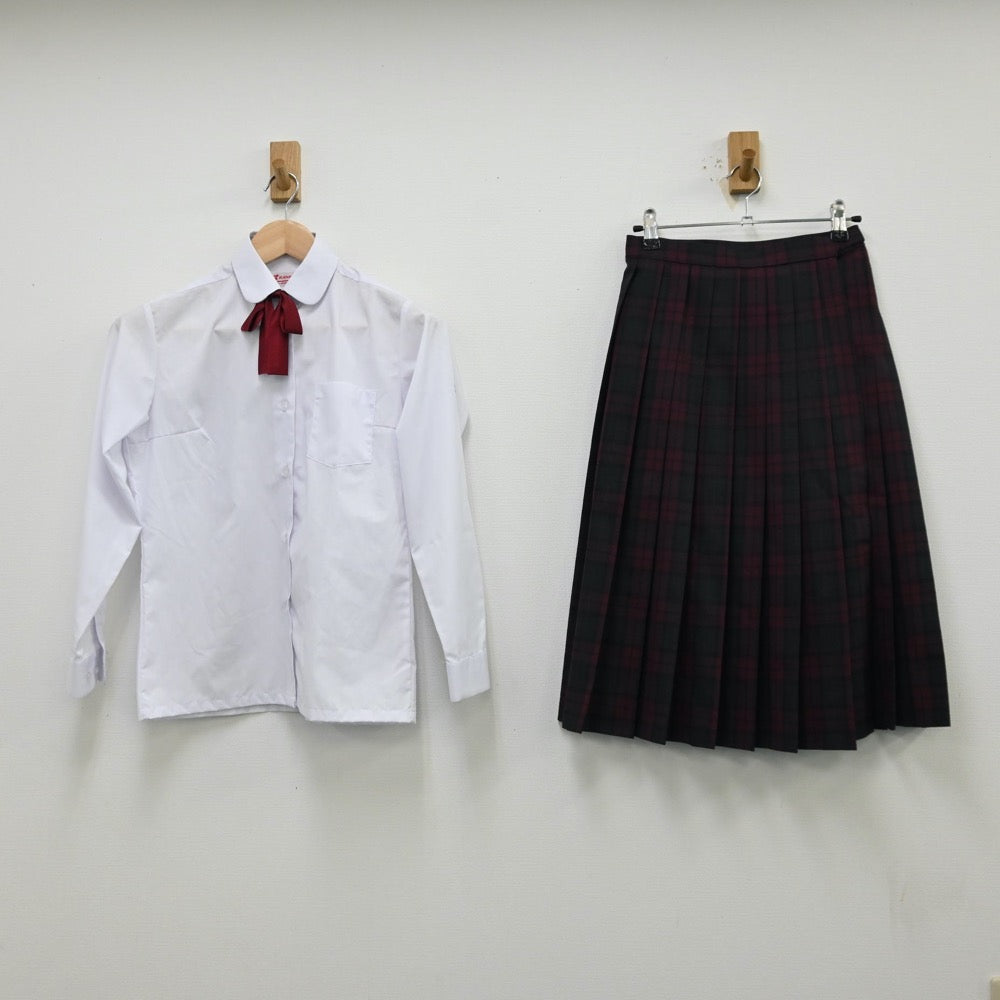 【中古】埼玉県 東中学校 女子制服 4点（ブレザー・シャツ・スカート）sf012225