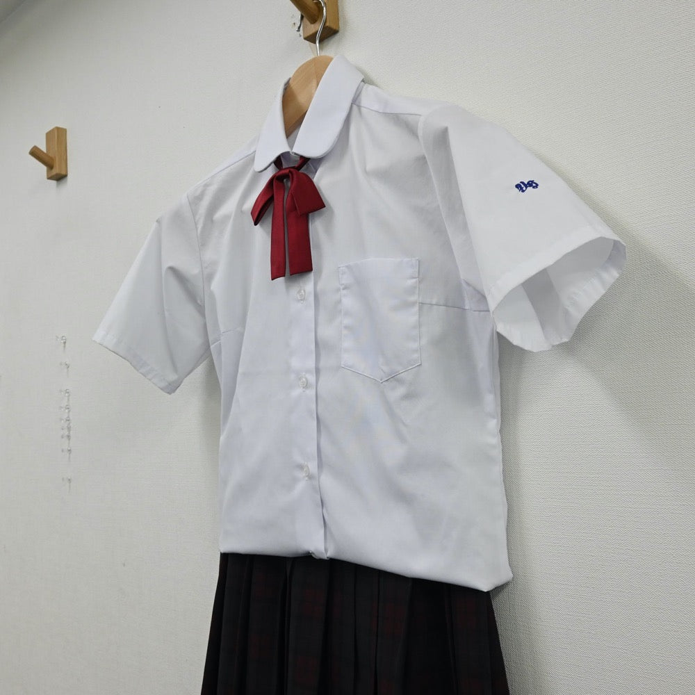 【中古】埼玉県 東中学校 女子制服 4点（シャツ・ベスト・スカート）sf012226